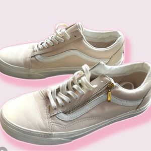 Vans Off The Wall - Womens Size 9.5 - Low-Top Light Pink Leather